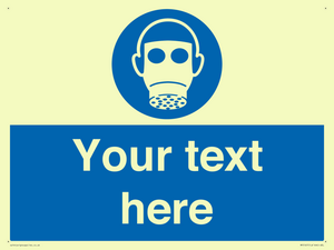 Custom Respirator Required Sign